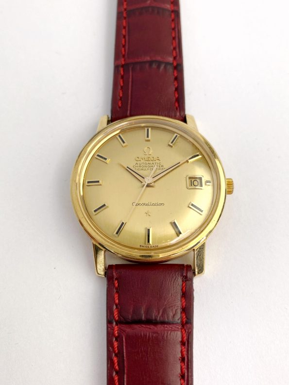 Omega Constellation De Luxe Solid Gold Vintage Automatic 168010