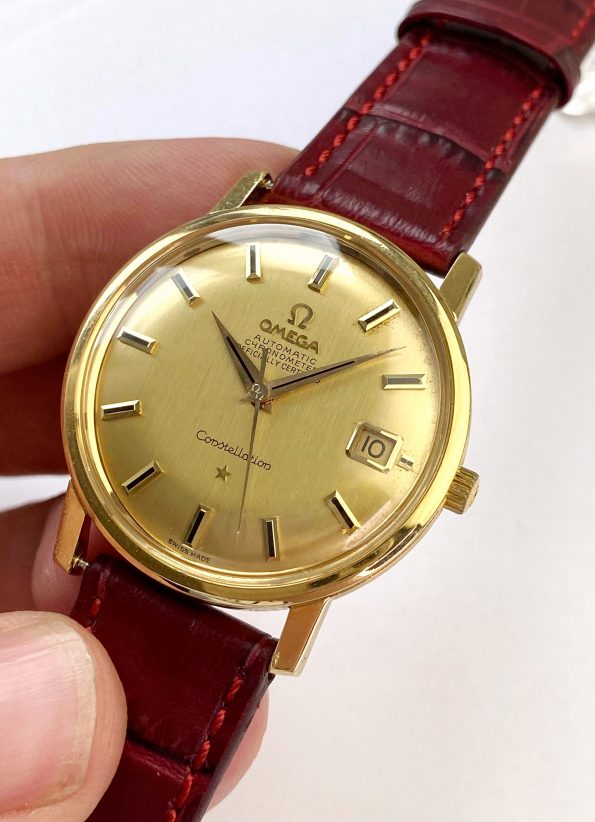 Omega Constellation De Luxe Solid Gold Vintage Automatic 168010