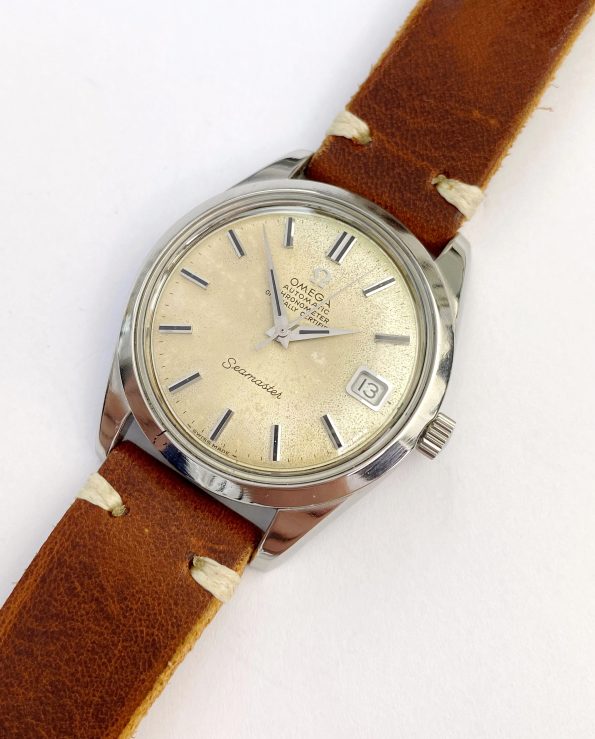 Omega Seamaster Chronometer Creme ZB Vintage Automatik SERVICIERT ref 166010