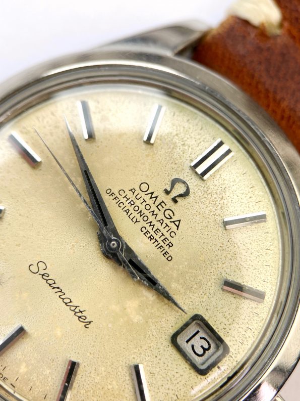 Omega Seamaster Chronometer Creme ZB Vintage Automatik SERVICIERT ref 166010