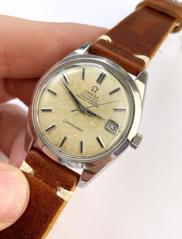 Omega Seamaster Chronometer Cream Dial Vintage Automatic SERVICED ref 166010