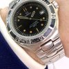 Omega Seamaster 200m Professional Vintage Pre Bond 38mm Quartz Schwarzes Zifferblatt 396.1052