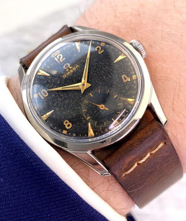 Omega Vintage 36mm 2639 Originales Schwarzes Chocolate Dial – Serviciert