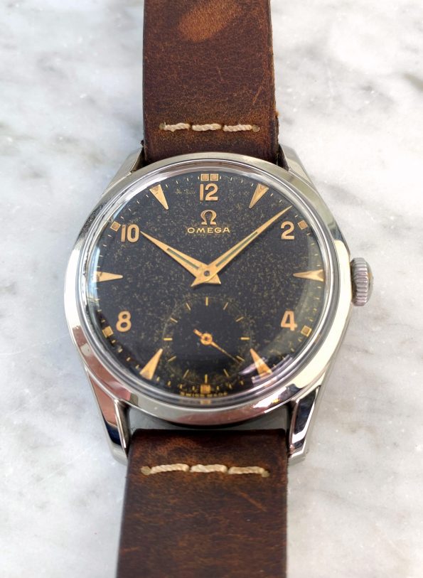 Omega Vintage 36mm 2639 Originales Schwarzes Chocolate Dial – Serviciert