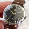 Omega Vintage 36mm 2639 Originales Schwarzes Chocolate Dial – Serviciert