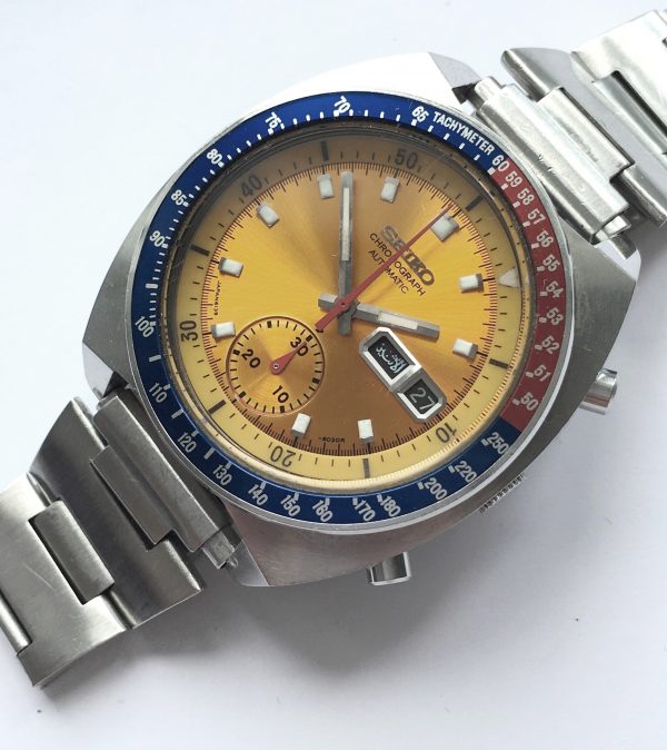 Seiko Pepsi Pogue Vintage Chronograph yellow dial | Vintage Portfolio