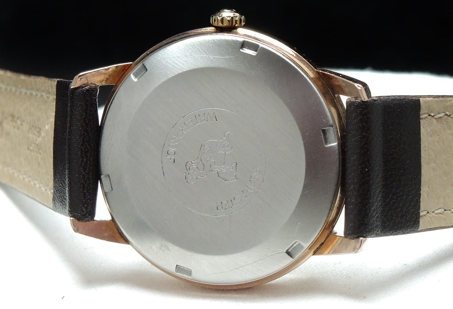 Vintage Rose Gold Plated Omega Seamster Automatic Calatrava Date ...