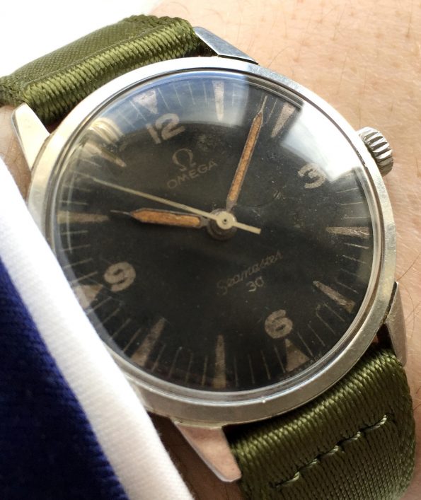 INDIAN MILITARY Omega Seamaster 30 135.007 Vintage with EXTRACT