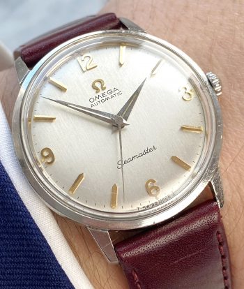Beautiful Omega Seamaster Automatic Good Condition Linen Dial