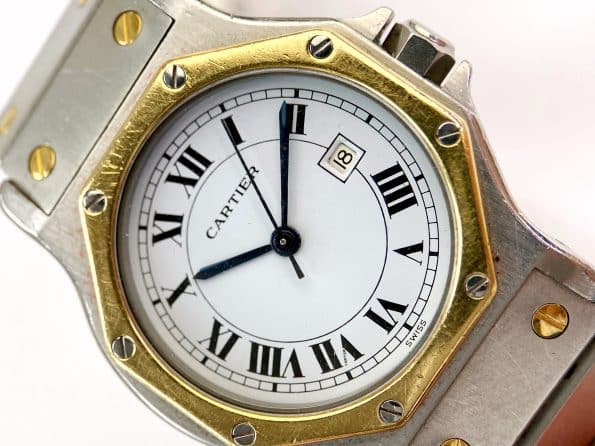 Cartier Santos Octagon 30mm Automatic dating 1990