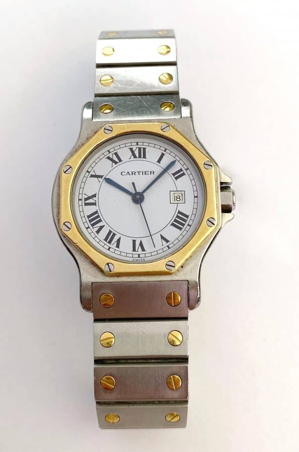 Cartier Santos Octagon 30mm Automatik aus 1990