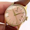 Omega Restored Pink Dial Vintage Solid Gold