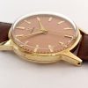 Omega Restauriertes Rosa Pink Zifferblatt Vintage Vollgold