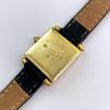 Cartier Obus Vollgold Damen Quartz ref A101 Blau Emailliert SELTEN