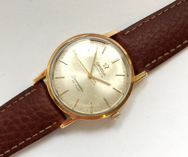 Solid Gold Ladies Omega Seamaster Deville Automatic ...