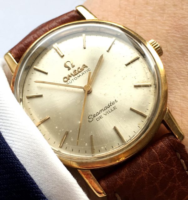 Get Vintage Omega Seamaster Deville Automatic Gold Pictures