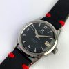 Omega Seamaster Calendar Vintage Automatik 2849 Schwarz restauriertes Ziffernblatt