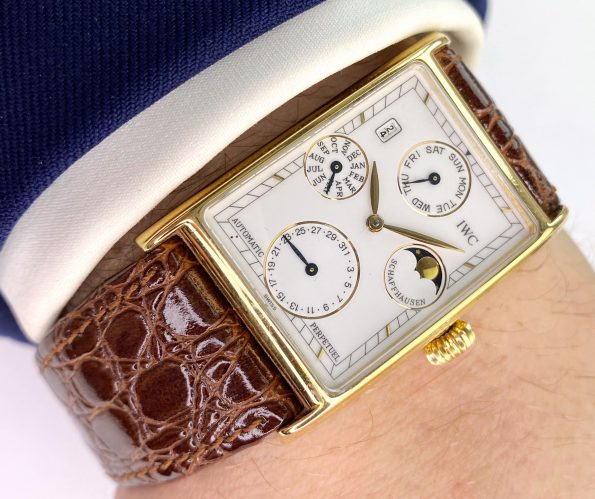 IWC Novecento ref IW3545 Perpetual Calendar Automatic Solid Gold Triple Date Moonphase